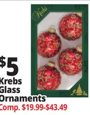 Ocean State Job Lot Krebs Glass Ornaments offer