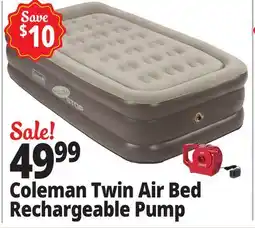 Ocean State Job Lot Coleman Twin Sized Air Bed offer