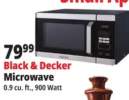 Ocean State Job Lot BLACK+DECKER 900W Stainless Steel Microwave Oven offer