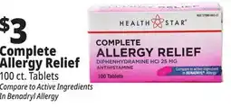 Ocean State Job Lot Complete Allergy Relief offer