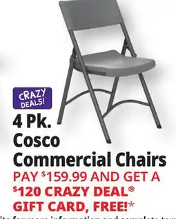 Ocean State Job Lot Cosco Zown Commercial Standard Folding Chair Shark Gray 4 Pack offer