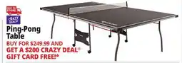 Ocean State Job Lot Redline Regulation Table Tennis Game offer