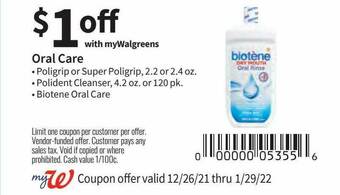 Walgreens Oral Care offer