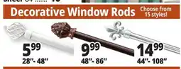 Ocean State Job Lot Decorative Window Rods offer