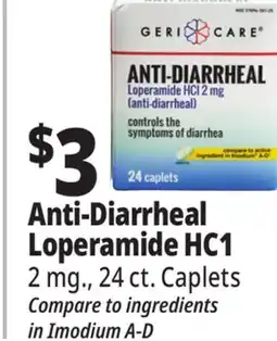 Ocean State Job Lot Anti-Diarrheal Loperamide HC1 offer