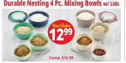 Ocean State Job Lot Durable Nesting 4 Pc. Mixing Bowls offer