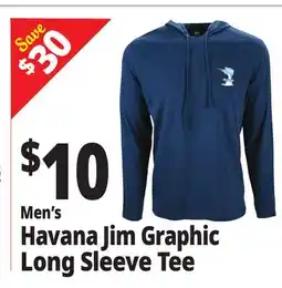 Ocean State Job Lot Men's Havana Jim Graphic Long Sleeve Tee offer