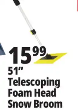 Ocean State Job Lot 51 Telescoping Foam Head Snow Broom offer
