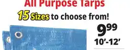 Ocean State Job Lot All Purpose Tarps offer