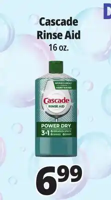 Ocean State Job Lot Cascade Rinse Aid 16 oz offer
