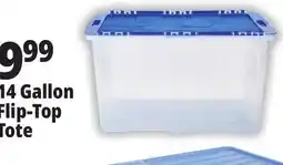 Ocean State Job Lot Gracious Living Clear Tote with Flip Top Lid 14 Gal offer