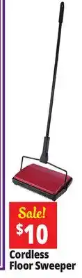 Ocean State Job Lot Cleansweep Cordless Metal Carpet Sweeper Red offer