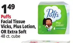 Ocean State Job Lot Puffs Facial Tissue Vicks, Plus Lotion, OR Extra Soft offer