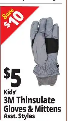 Ocean State Job Lot Kids Winter Ski Gloves offer