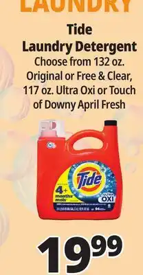 Ocean State Job Lot Tide Original Liquid Laundry Detergent 132 oz offer