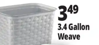 Ocean State Job Lot 3.4 Gallon Weave Wastebaskets offer