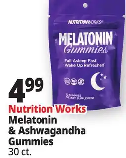 Ocean State Job Lot Nutrition Works Melatonin & Ashwagandha Gummies offer