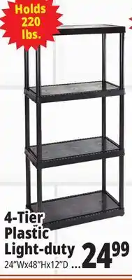 Ocean State Job Lot Maxit 5-Tier Heavy-Duty Plastic Shelving Unit offer