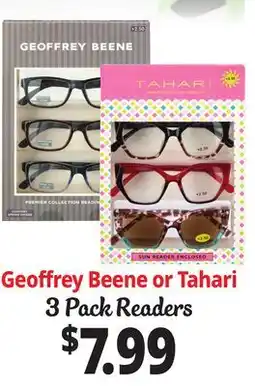 Ocean State Job Lot Geoffrey Beene or Tahari 3 Pack Readers offer