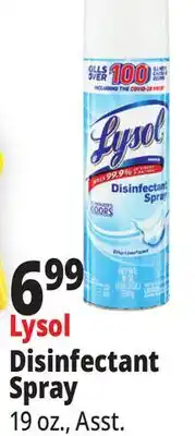 Ocean State Job Lot Lysol Disinfectant Spray offer