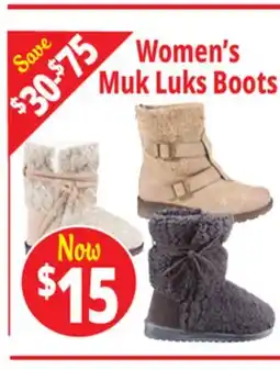 Ocean State Job Lot Muk Luk Boots offer
