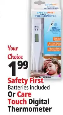 Ocean State Job Lot Safety First Or Care Touch Digital Thermometer offer