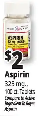 Ocean State Job Lot Aspirin offer
