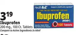 Ocean State Job Lot Ibuprofen offer