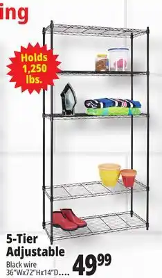 Ocean State Job Lot 5-Tier Household Wire Shelving offer