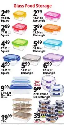 Ocean State Job Lot Glass Food Storage offer