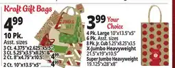Ocean State Job Lot Kraft Gift Bags offer