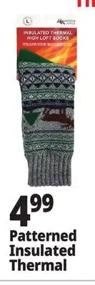 Ocean State Job Lot Mountain Lodge Men's Insulated Thermal High Loft Socks offer