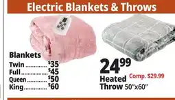 Ocean State Job Lot Heated Blankets offer