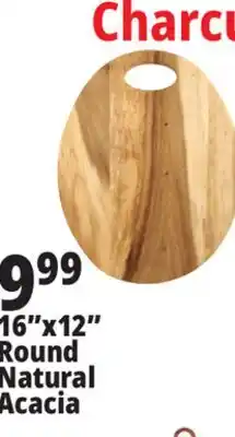 Ocean State Job Lot 16x12 Round Natural Acacia offer