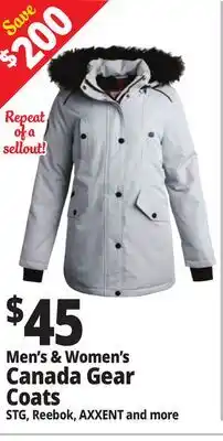Ocean State Job Lot Men's & Women's Canada Gear Coats STG, Reebok, AXXENT and more offer