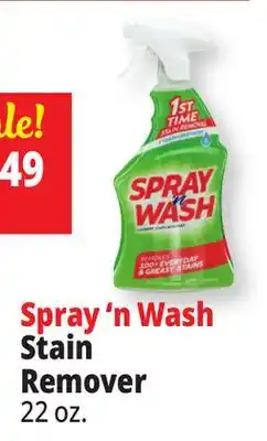 Ocean State Job Lot Spray 'n Wash Laundry Stain Remover 22 oz offer