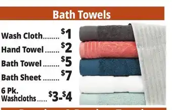 Ocean State Job Lot Bath Towels offer