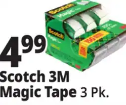 Ocean State Job Lot Scotch 3M Magic Tape 3 Count offer