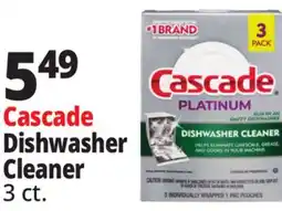 Ocean State Job Lot Cascade Platinum Dishwasher Cleaner 3 Pack offer