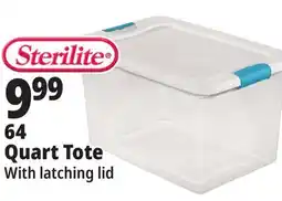 Ocean State Job Lot Sterilite Latch Top Storage Box 64 Qt offer