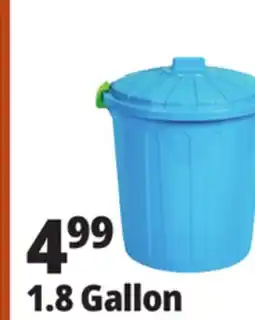 Ocean State Job Lot Round Clear Storage Bucket with Latching Lid 7L offer