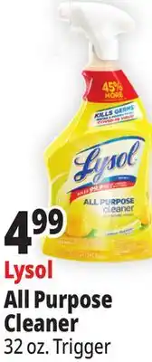 Ocean State Job Lot Lysol All Purpose Lemon Breeze Cleaner 32 oz offer
