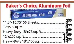 Ocean State Job Lot Baker's Choice Aluminum Foil offer