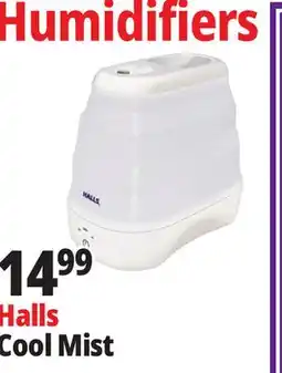 Ocean State Job Lot HALLS Collapsible Cool Mist Humidifier offer