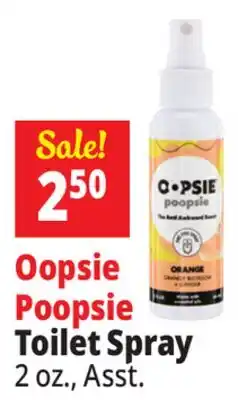 Ocean State Job Lot Oopsie Poopsie Orange & Ginger Toilet Spray 2 oz offer