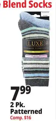 Ocean State Job Lot Luxe Women's Cashmere Blend Insulated Socks 2 Pack offer