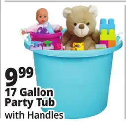 Ocean State Job Lot Gracious Living Party Tub with Rope Handles 17.8 Gal offer