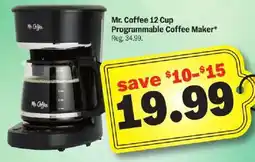 Meijer Mr. Coffee 12 Cup Programmable Coffee Maker offer
