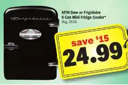 Meijer MTN Dew or Frigidaire 6 Can Mini Fridge Cooler offer