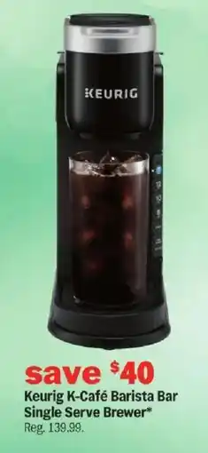 Meijer Keurig K-Café Barista Bar Single Serve Brewer offer